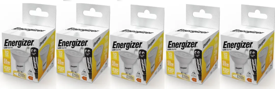 Energizer LED Spot GU10 3,1W Warmwit - 5 Stuks - Mat
