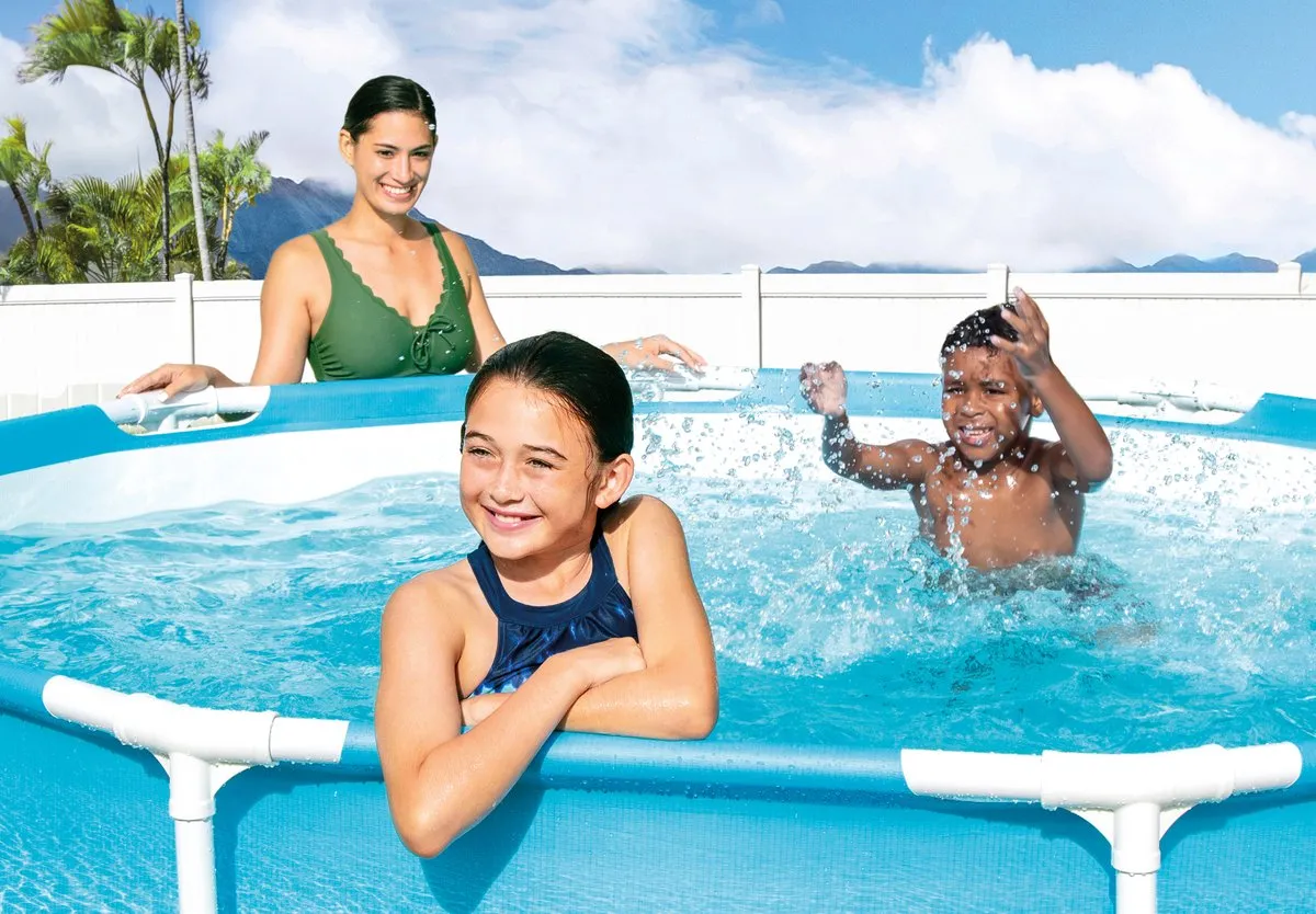 Intex Beachside Opzetzwembad 305cm - 4485L - Lichtblauw