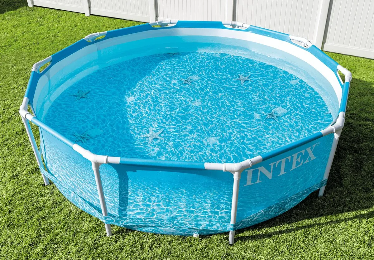 Intex Beachside Opzetzwembad 305cm - 4485L - Lichtblauw