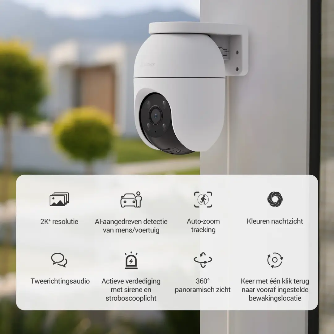 EZVIZ C8c 2K+ PTZ IP-Camera - 4MP - Full-Color Nachtzicht