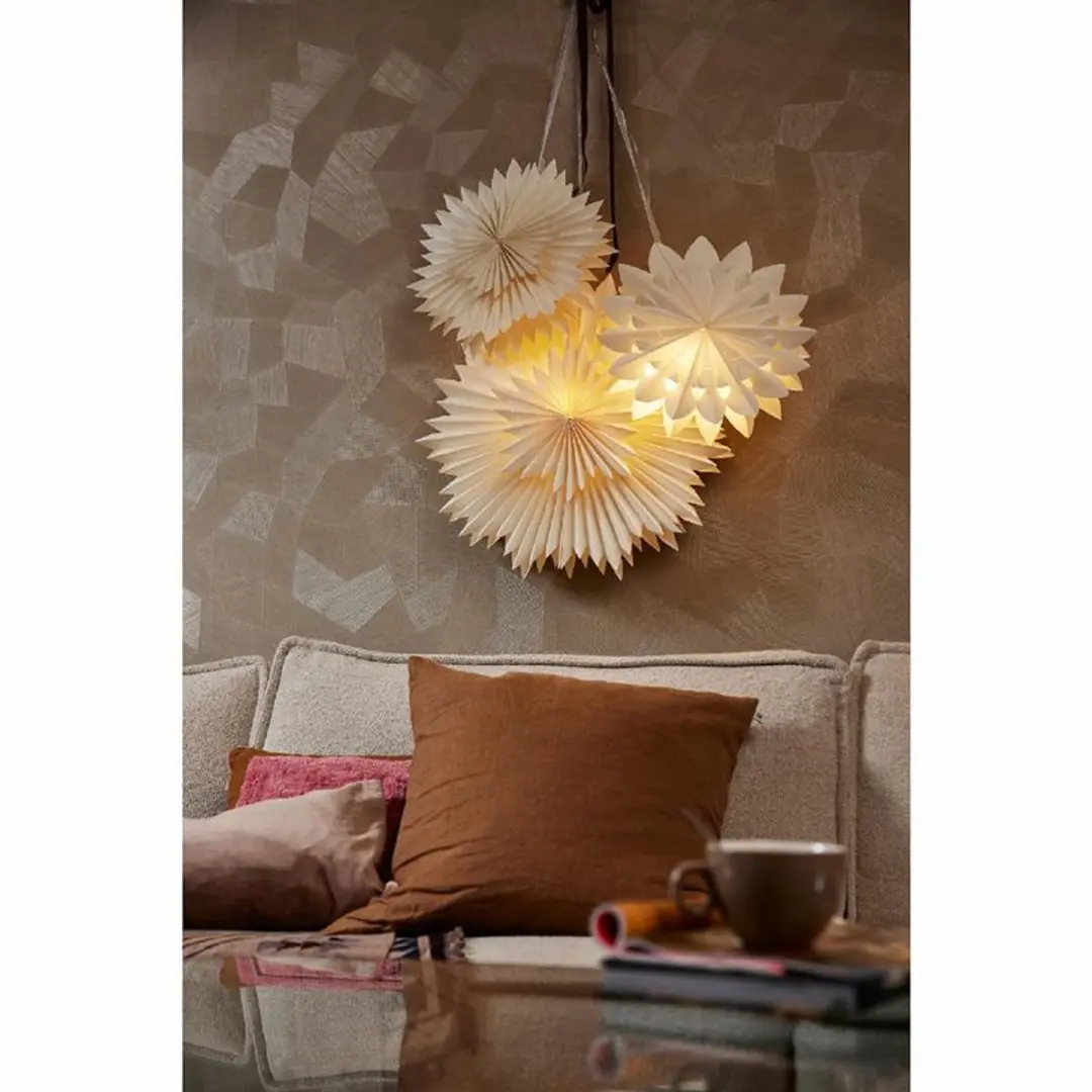 Ster LED karton 40cm met timer Amber