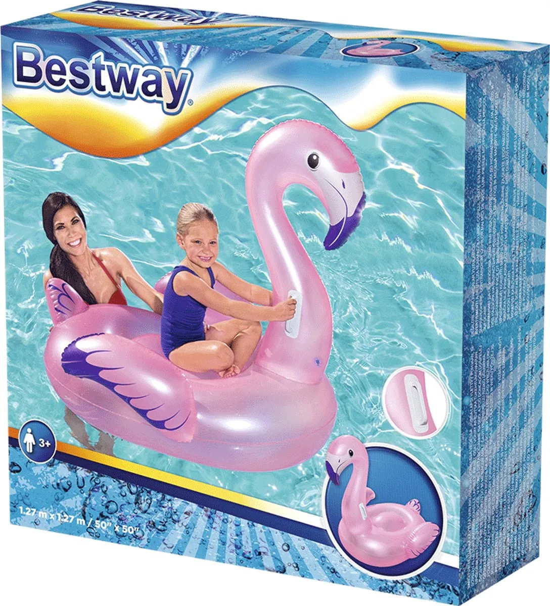 Bestway Opblaasbare Flamingo - Roze - afbeelding 6 van 6