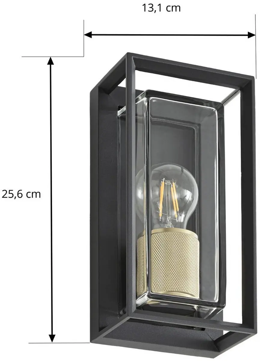 ARCCHIO Wandlamp Buiten Aluminium Glas 1 Licht