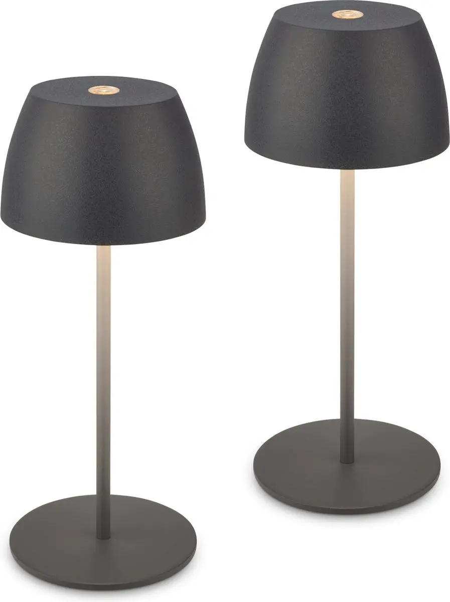 Briloner Set Mini Tafellampen Oplaadbaar IP44