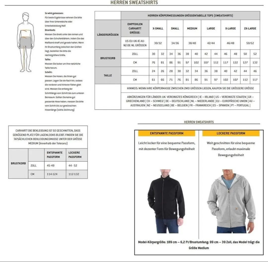 Carhartt Marquette-sweatshirt K121 XXL - Brown