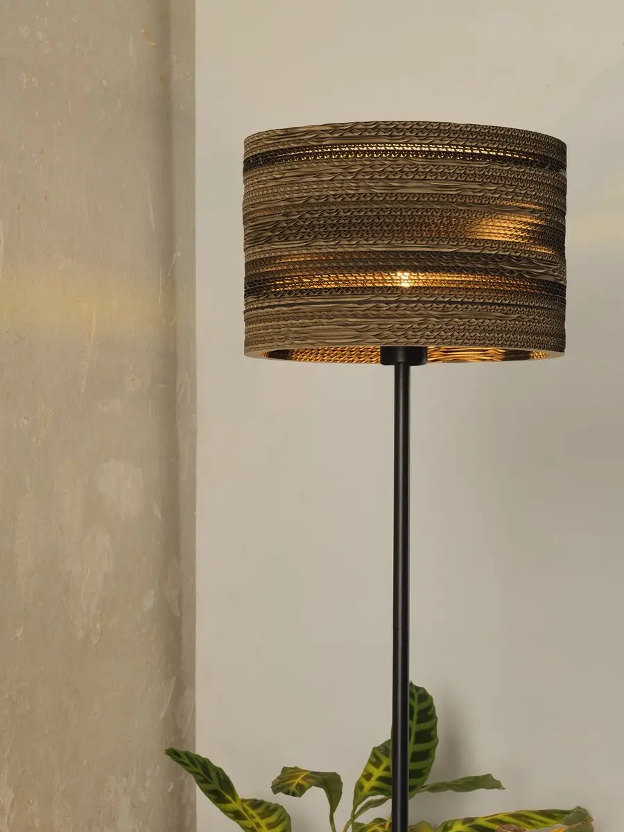 Osram Decor Karton Cilinder Vloerlamp - E27 - 160cm - Bruin