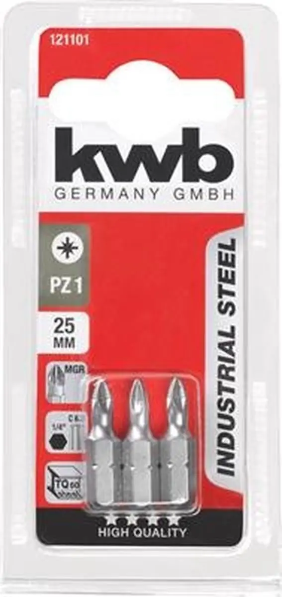 KWB Schroefbits 25mm Pz-1