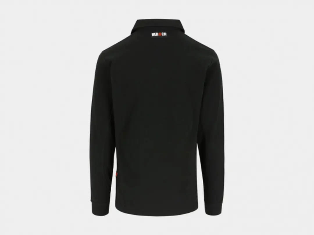 Herock Troja Polo lange mouwen - XXL - Zwart