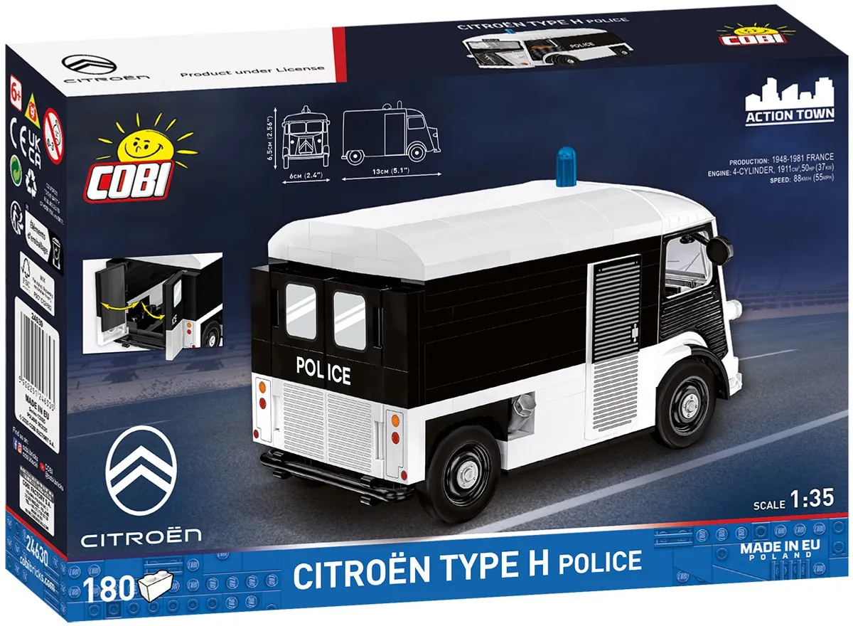 Cobi Citroën Type H Police 24630 - 180 Stuks - Wit/Zwart