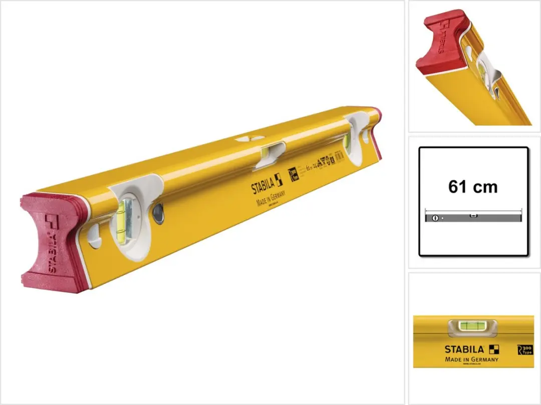 Stabila Type R 300 Waterpas 61cm - 0.5 mm/m - Metaal