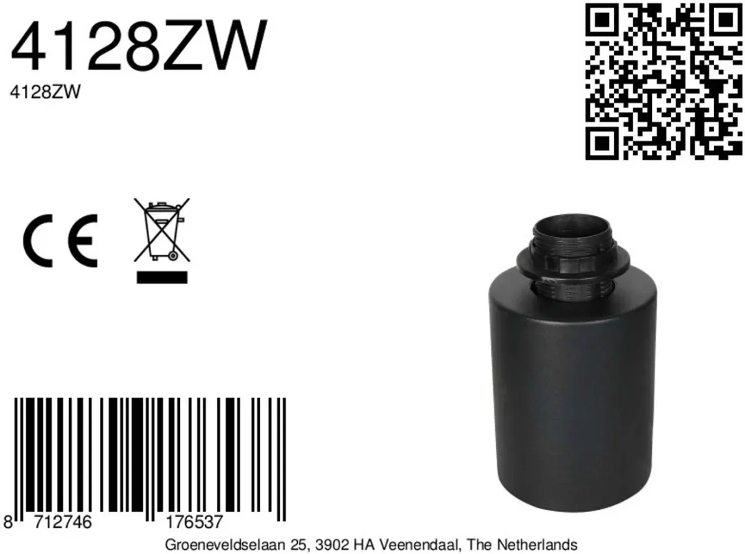 Steinhauer Bloeba 4128ZW Tafellamp - Zwart - afbeelding 6 van 6