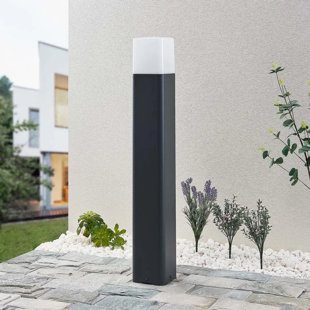 Lucande Tuinpadverlichting E27 Antraciet/Wit