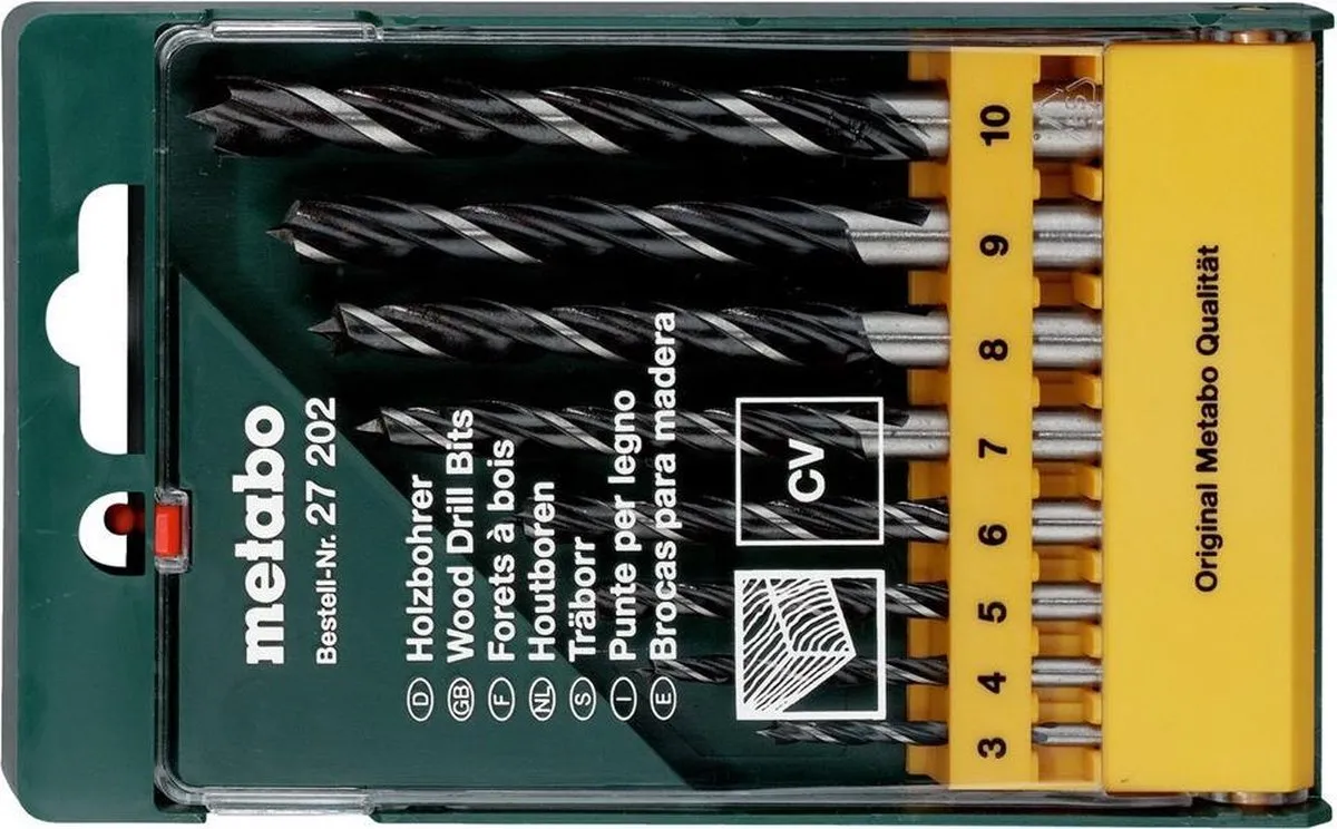 Metabo 8-delige Houtboren Set 627202000