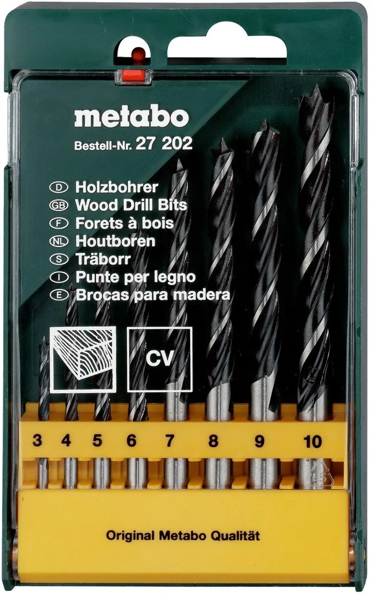 Metabo 8-delige Houtboren Set 627202000
