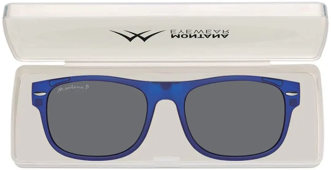 Montana MRC1B Leesbril +3.00 met Clip-On Zonnebril - Blauw