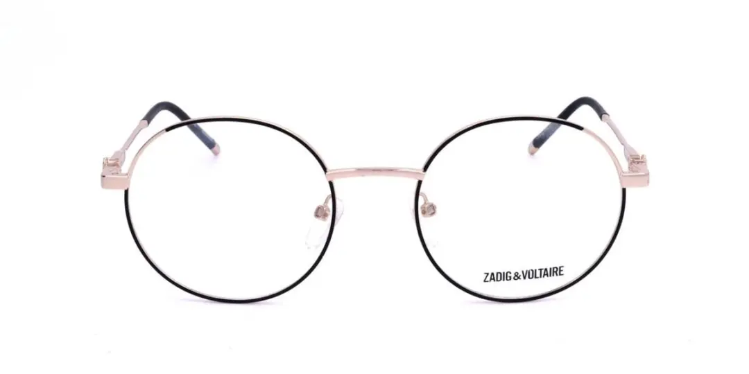 Zadig & Voltaire VZV215 Brilmontuur - Shiny rose gold met zwarte delen - afbeelding 2 van 3