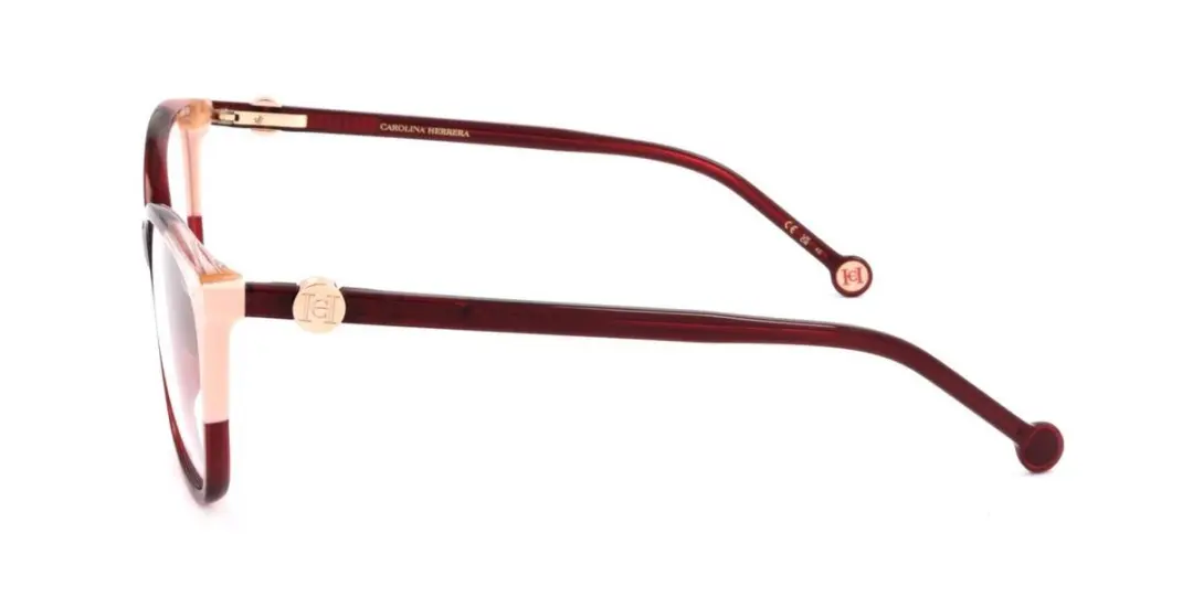 Carolina Herrera HER 0113/G Brilmontuur - Burgundy nude