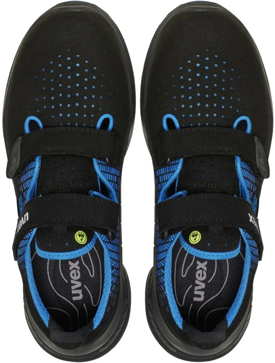 Uvex Veiligheidsit-schoen 6848 - Zwart/Blauw
