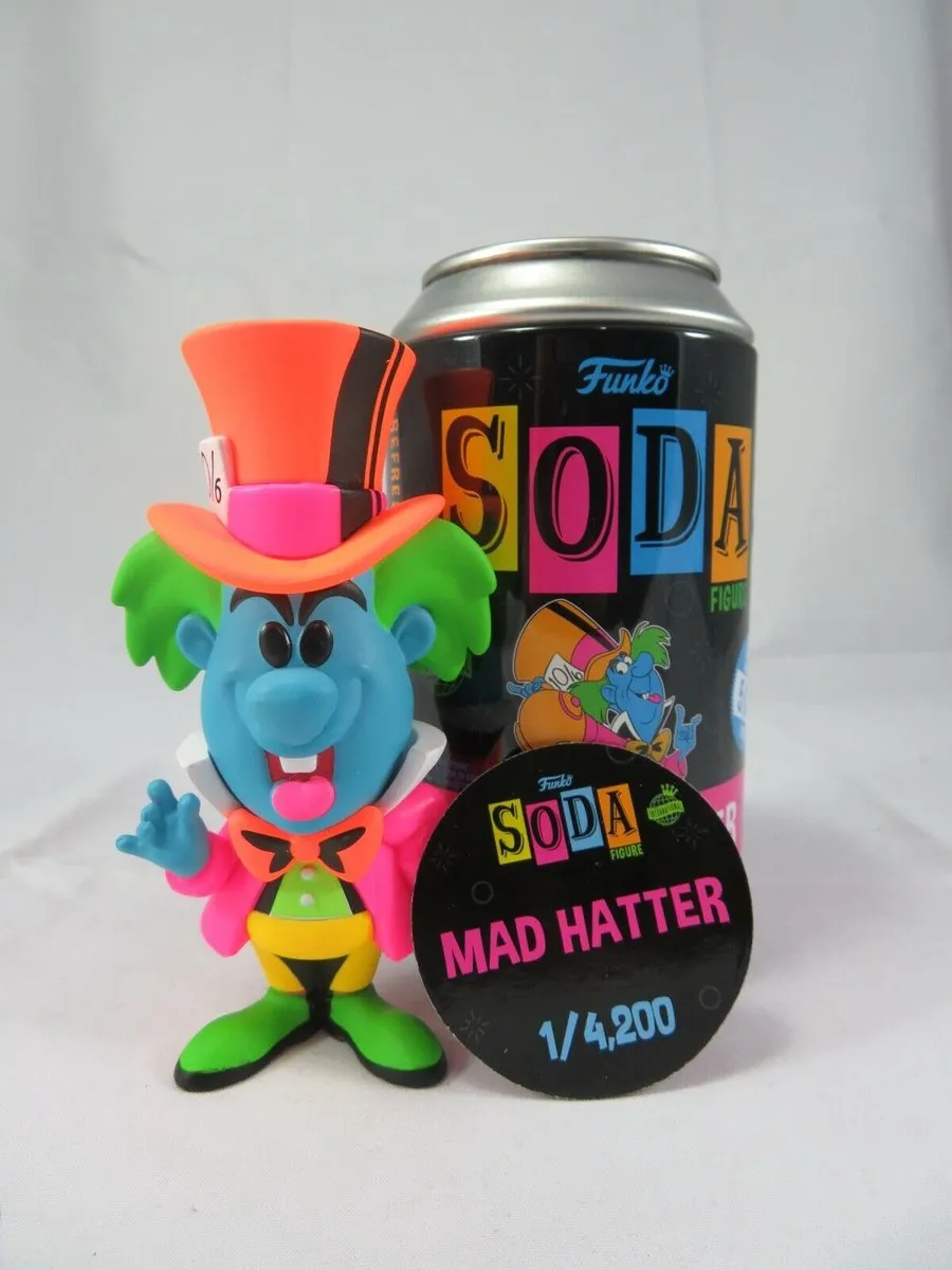 Funko Soda Mad Hatter Alice in Wonderland Black Light Vinyl