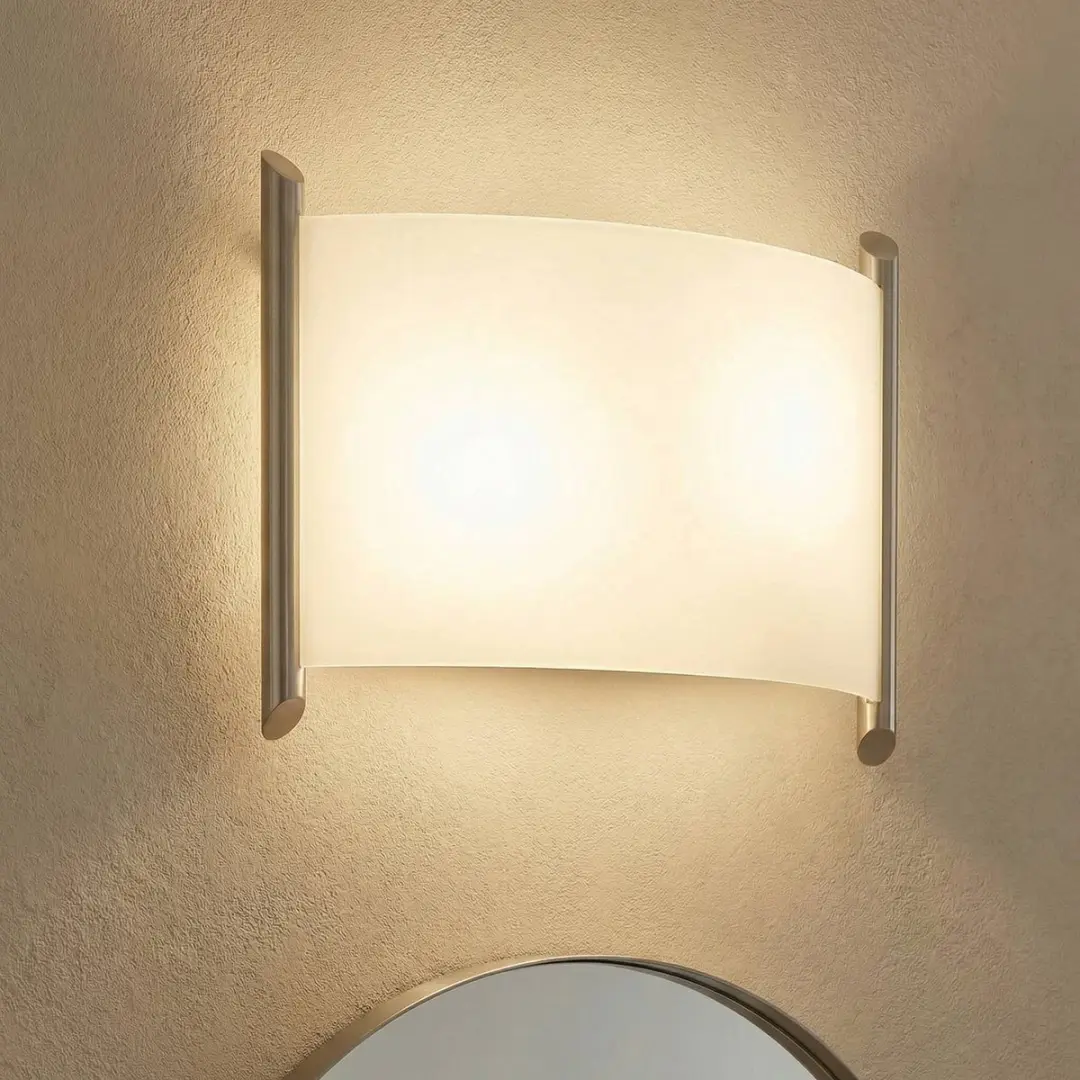 Lindby Filippa+ Wandlamp 2 Lichtpunten - Wit/Nikkel