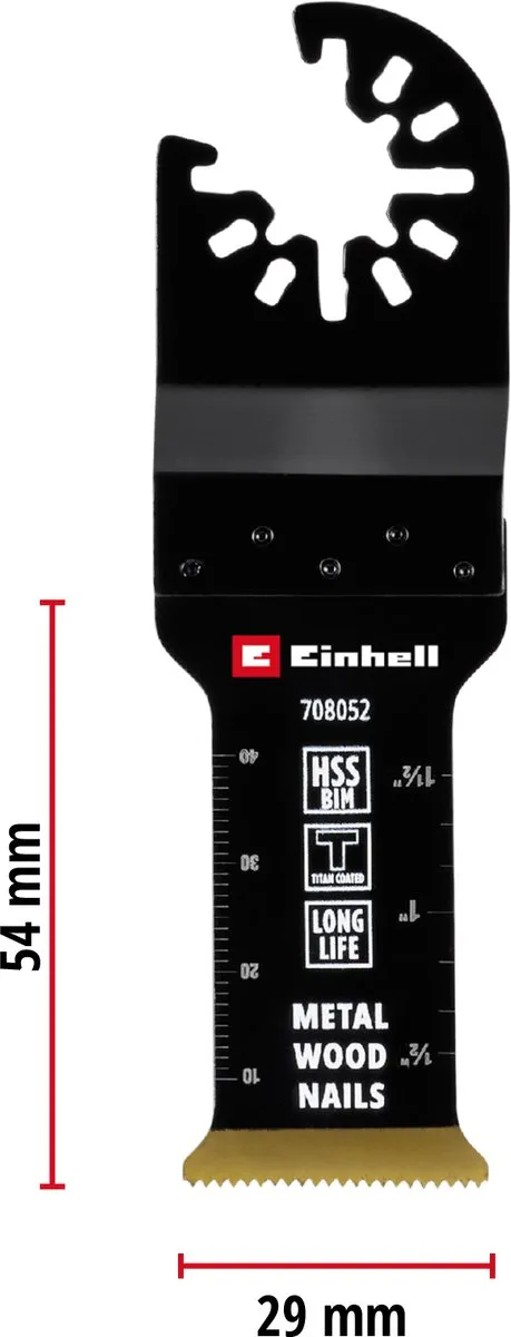 Einhell 708052 Tauchsägeblad BIM-TI 29mm - Titaniumcoating