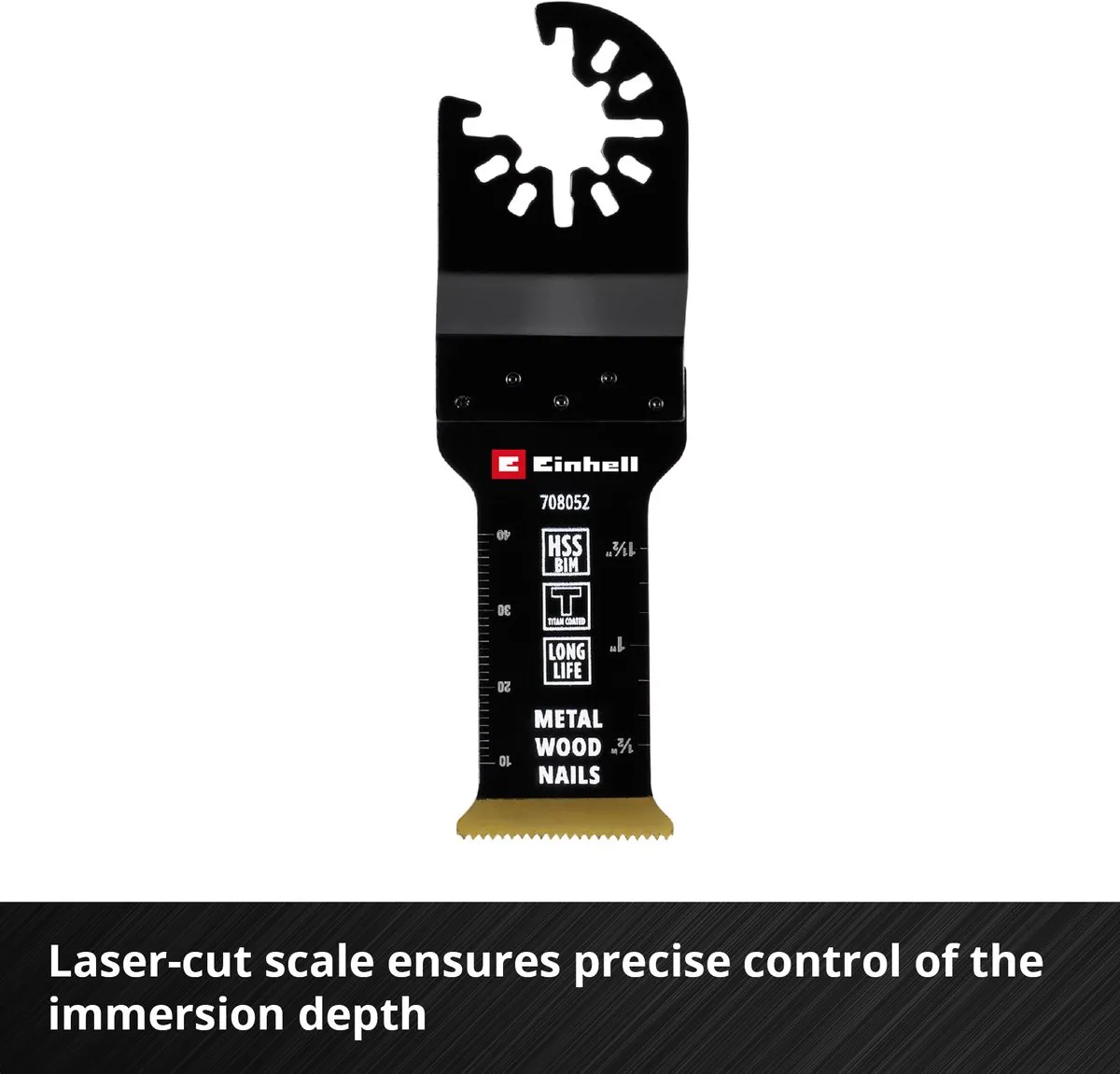 Einhell 708052 Tauchsägeblad BIM-TI 29mm - Titaniumcoating - afbeelding 6 van 6