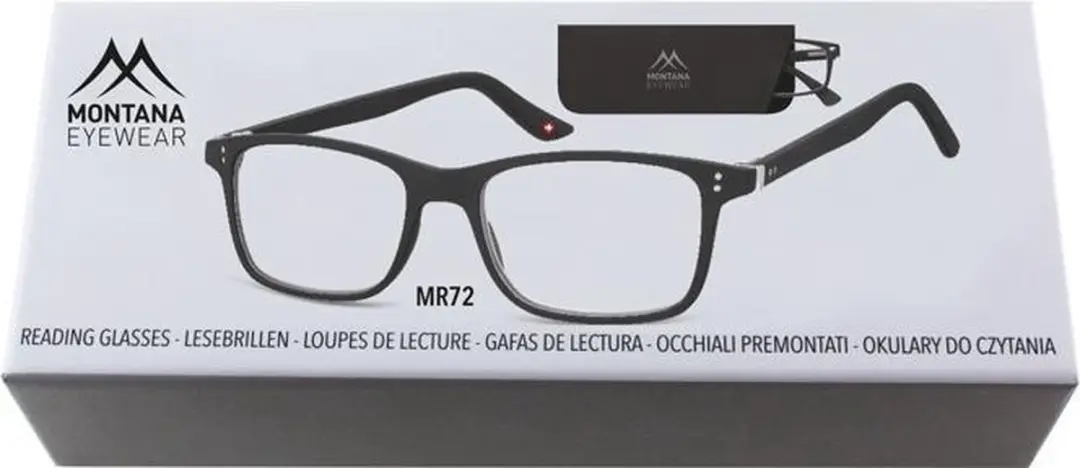 Montana Mr72 Leesbril - Sterkte +3.00 - Zwart