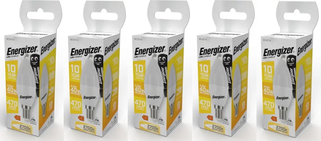Energizer LED Kaarslamp E14 4,9W Warmwit - 5 Stuks