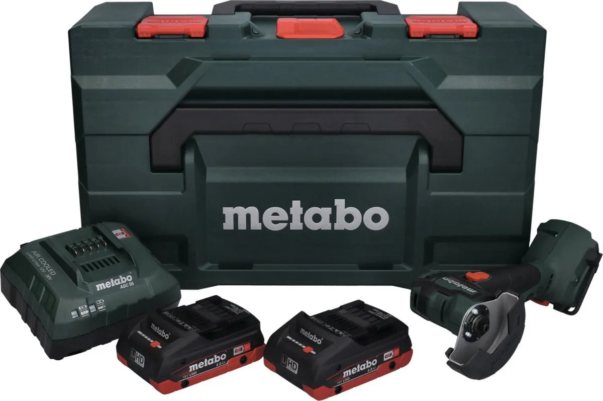 Metabo CC 18 LTX Haakse Slijper 76mm - 2x 4.0Ah Accu + Lader - afbeelding 4 van 5