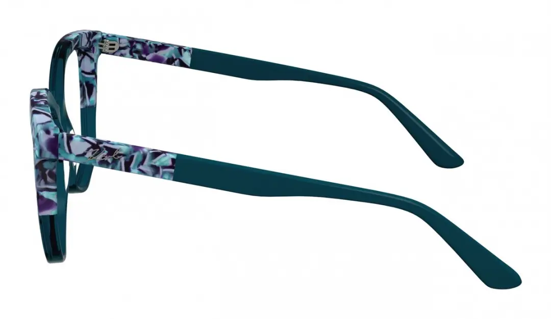 Karl Lagerfeld KL6154 Brilmontuur - Blue/Marble Blue - afbeelding 2 van 3