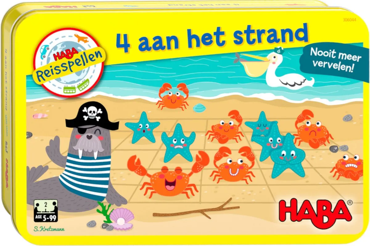 Haba Reisspel 4 Aan Het Strand Magnetisch - 2 Spelborden