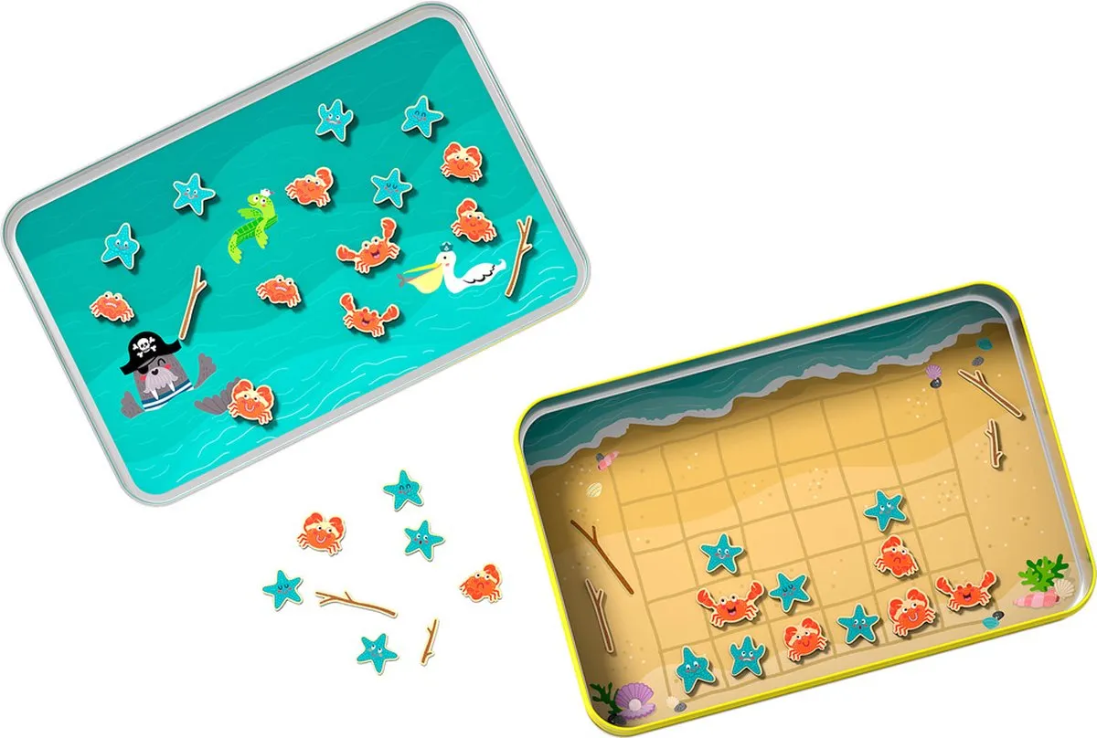 Haba Reisspel 4 Aan Het Strand Magnetisch - 2 Spelborden