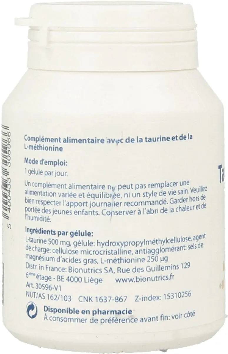 Metagenics Taurine 90 Capsules - afbeelding 6 van 6