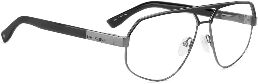 Dsquared2 D2 0121 Brilmontuur - Dark ruthenium black - 60/14/140