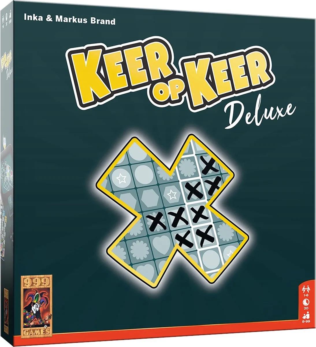 999 Games Keer op Keer Deluxe Dobbelspel 999-KEE09 - Multi