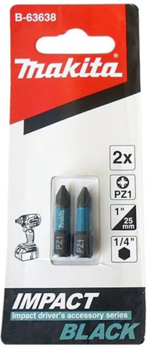 Makita B-63638 Slagschroefbit Pz1 - 2 Stuks
