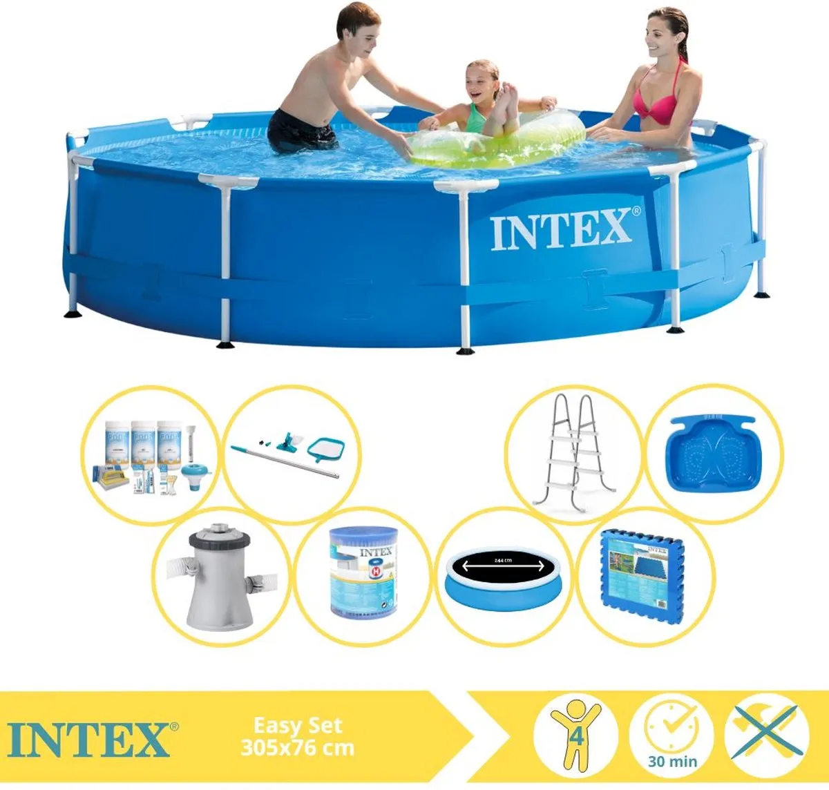Intex Metal Frame Zwembad 305x76cm