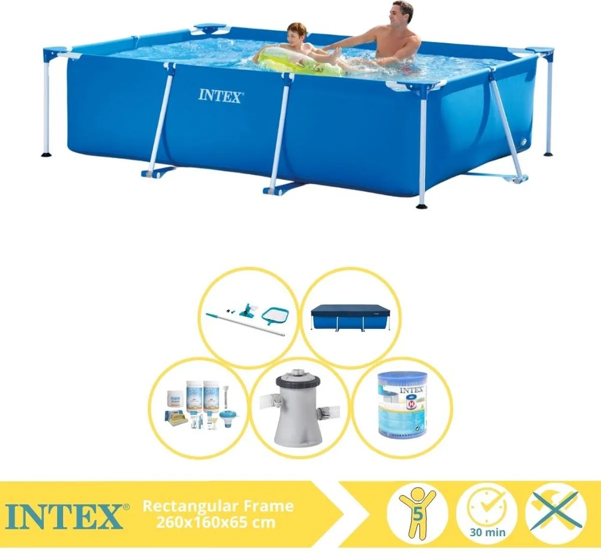 Intex 28271NP Opzetzwembad 260x160x65cm