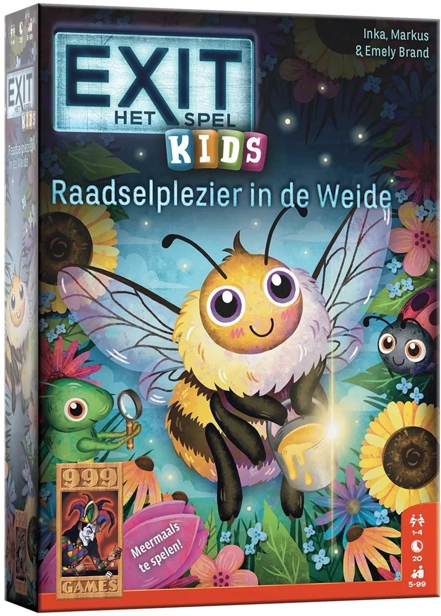 999 Games EXIT Kids Raadselplezier in de Weide - 999-EXI32 - 1-4 Spelers