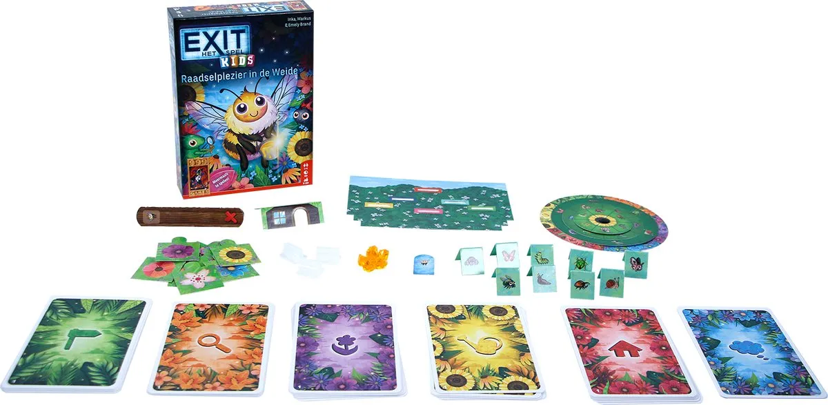 999 Games EXIT Kids Raadselplezier in de Weide - 999-EXI32 - 1-4 Spelers
