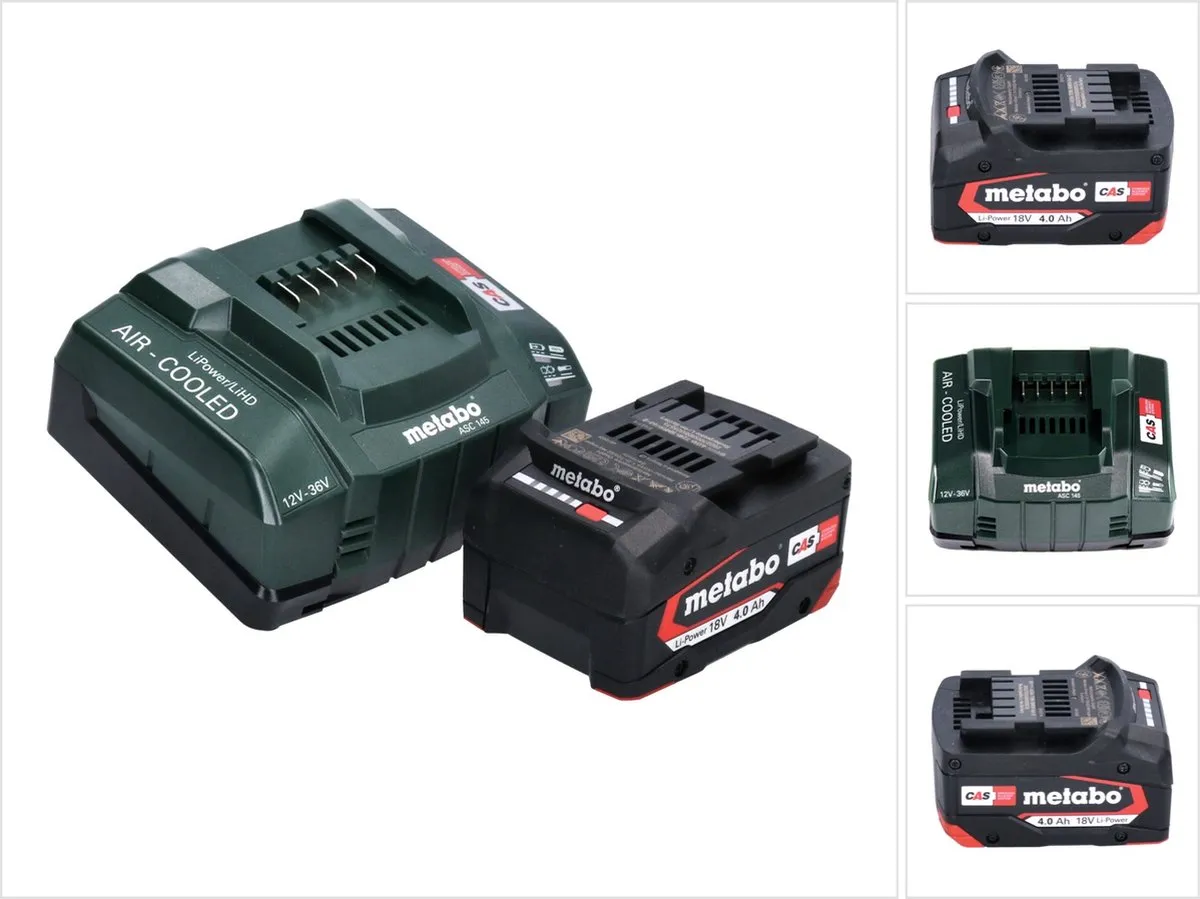 Metabo Basisset 18V 4.0Ah CAS