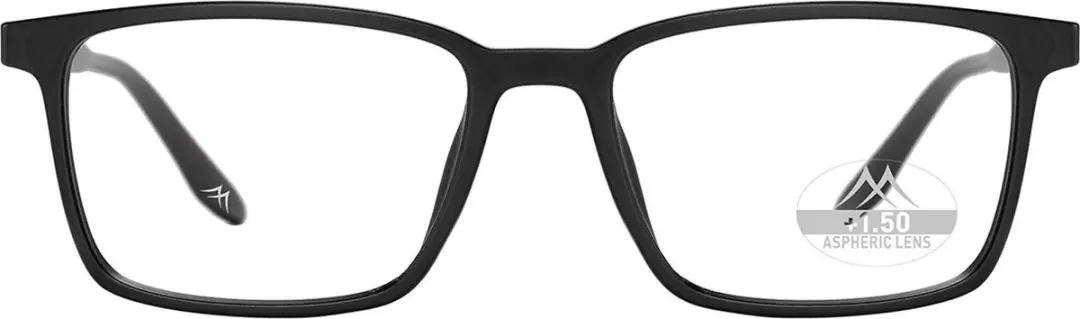 Montana Leesbril MRC3 +3.50 Zwart - inclusief Clip-on Zonnebril