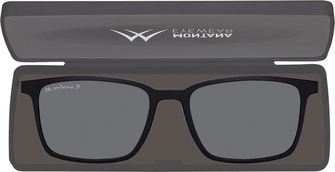 Montana Leesbril MRC3 +3.50 Zwart - inclusief Clip-on Zonnebril