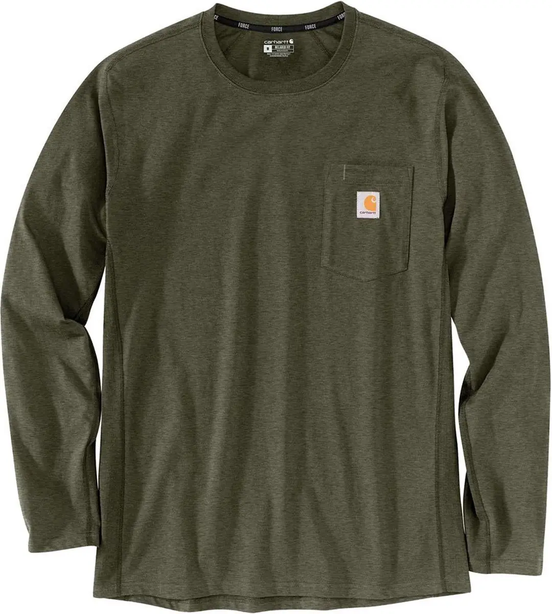 Carhartt Force Flex T-shirt Lange Mouwen - 2XL - Groen