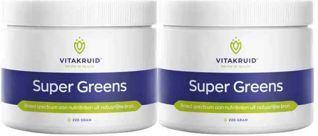 2x Vitakruid Super Greens 220 gr