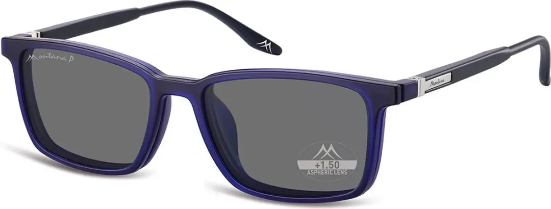 Montana Leesbril MRC3B +2.50 Blauw - inclusief Clip-on Zonnebril