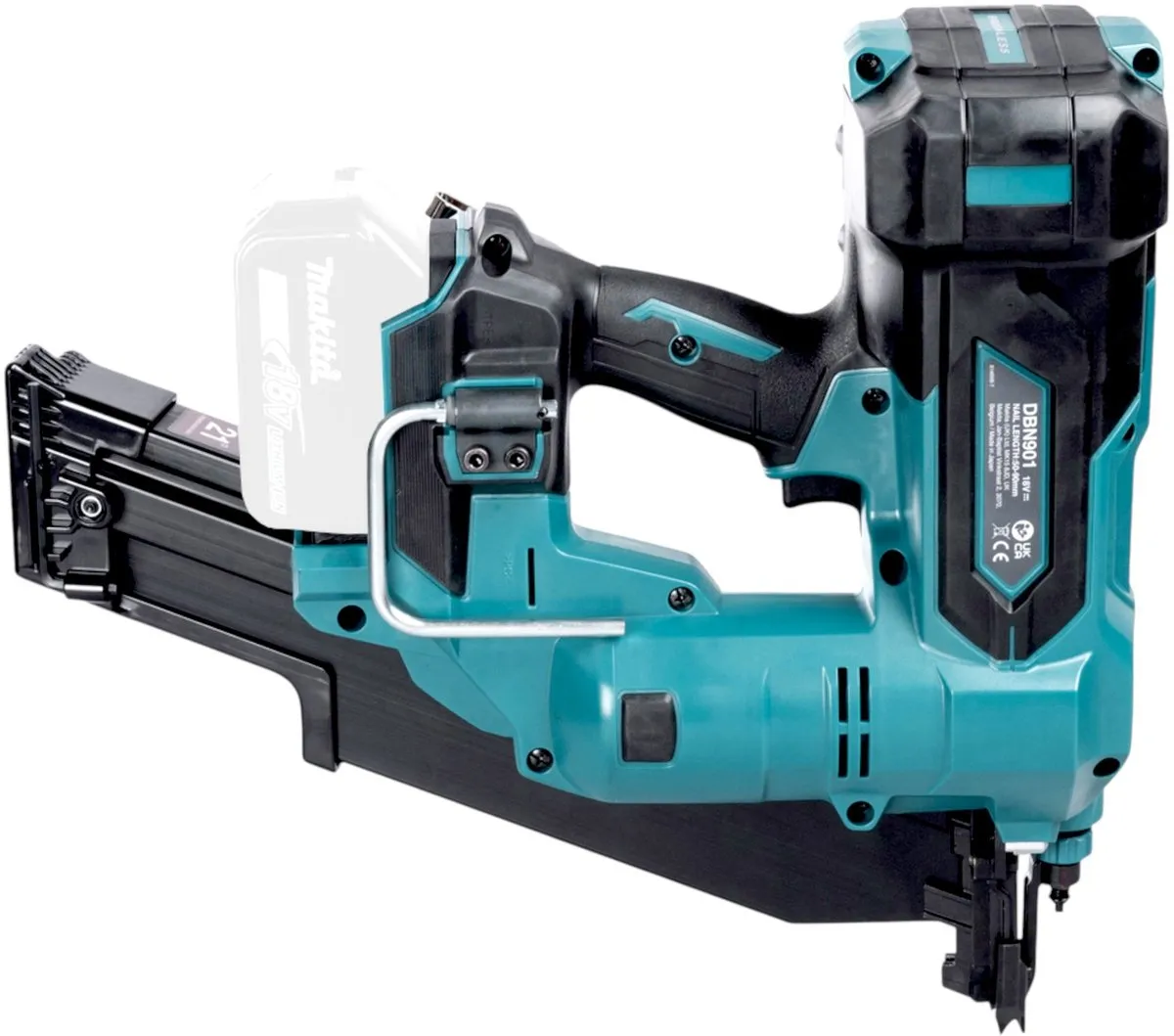 Makita DBN901ZK Accu Constructie Tacker - 18V - Nagels