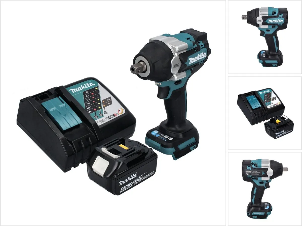 Makita DTW701RG1 Accu Slagmoersleutel 18V 700Nm