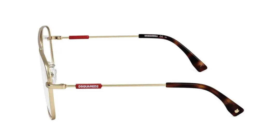Dsquared2 D2 0047 Brilmontuur - Matte Gold