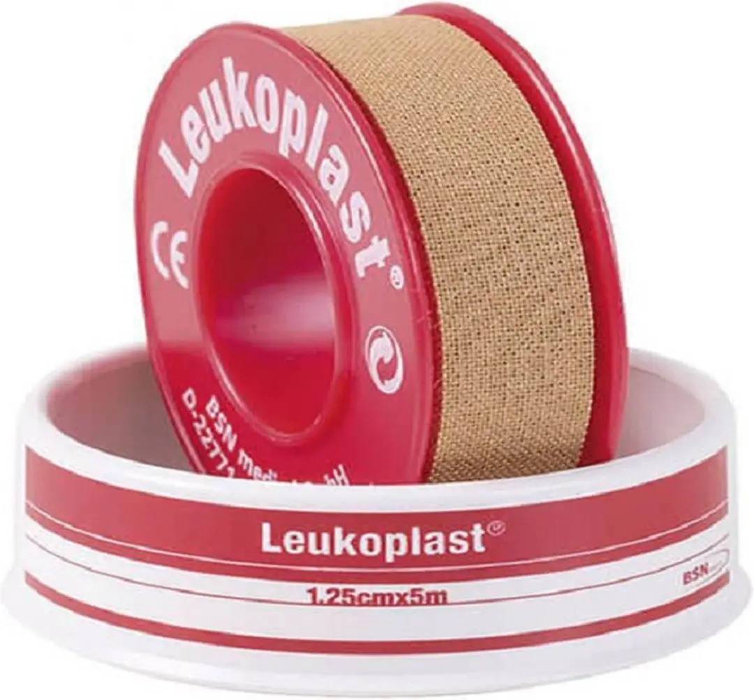 Leukoplast Pleisters 5m x 1,25cm - Rood/Wit - afbeelding 6 van 6